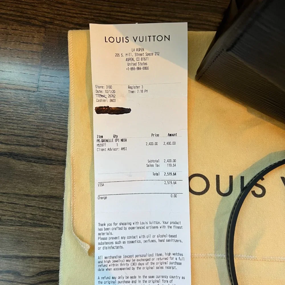 Louis Vuitton Black Epi Leather Crossbody Bag